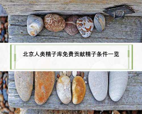 北京人类精子库免费贡献精子条件一览